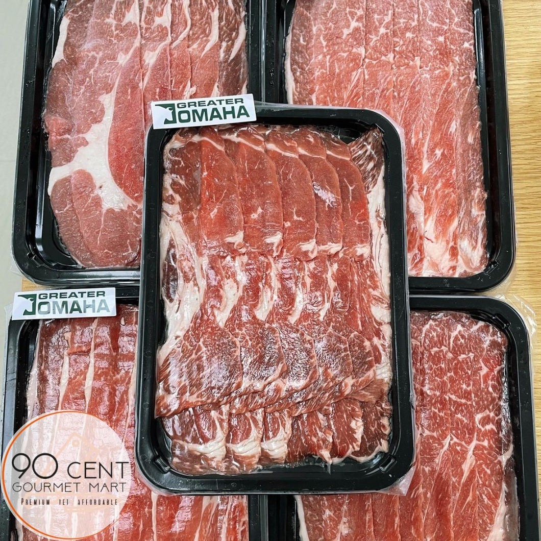 美國Greater Omaha 安格斯（CAB）牛肩胛肉片 2mm 200G