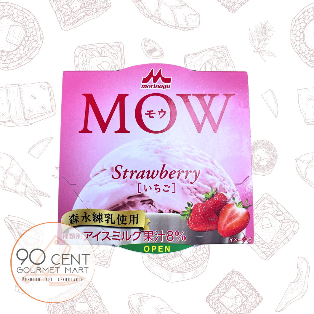 森永 MOW 士多啤梨雪糕杯