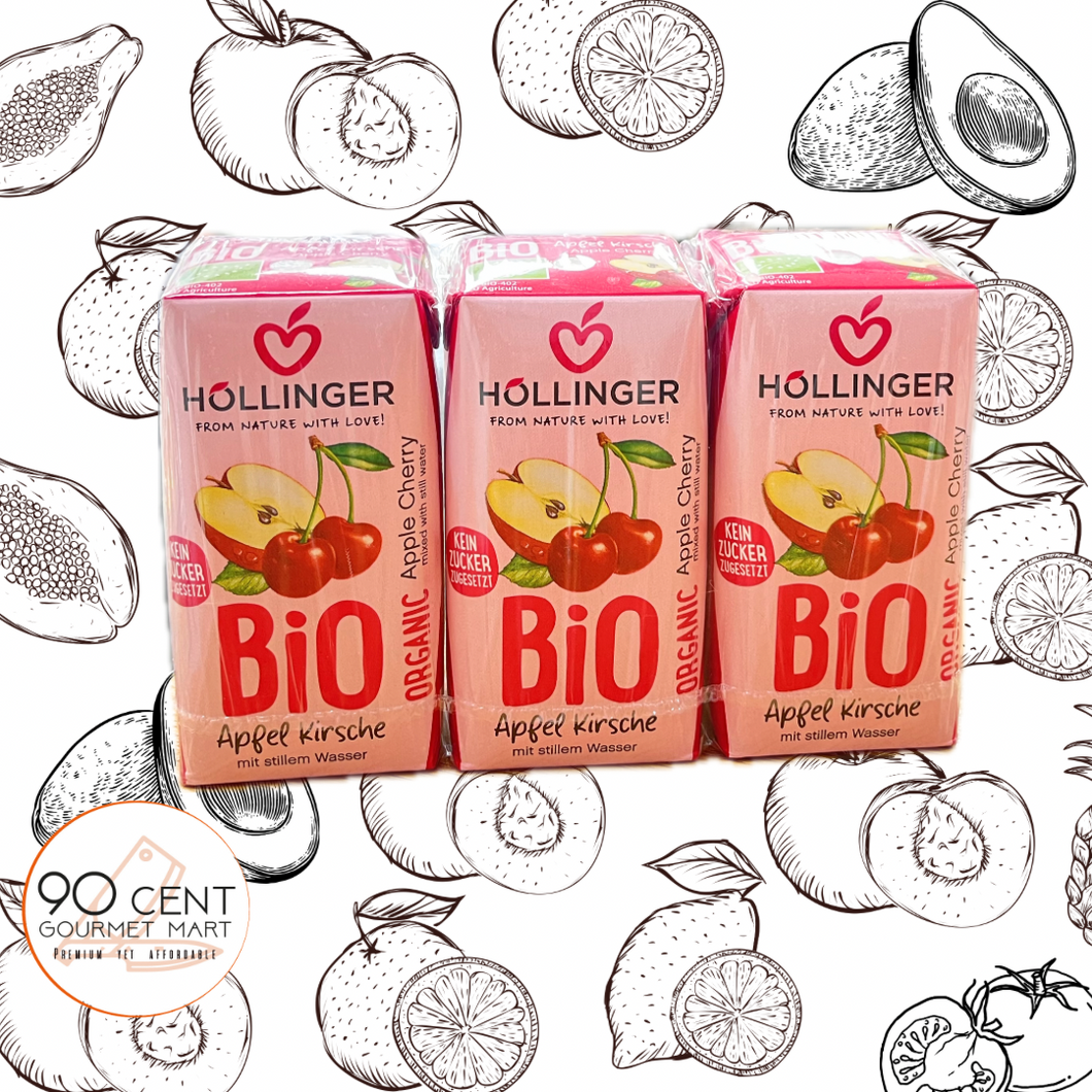 奧地利 Hollinger 有機蘋果櫻桃汁 200ml x 3