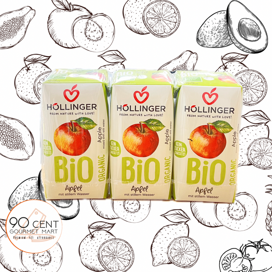 奧地利 Hollinger 有機蘋果汁 200ml x 3
