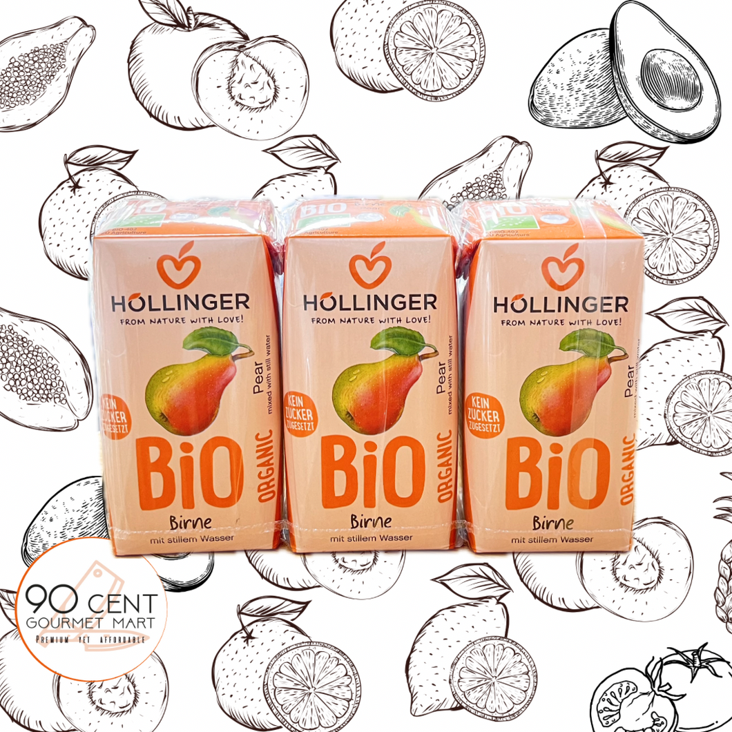 奧地利 Hollinger 有機啤梨汁 200ml x 3